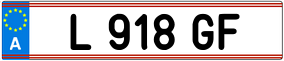 Trailer License Plate